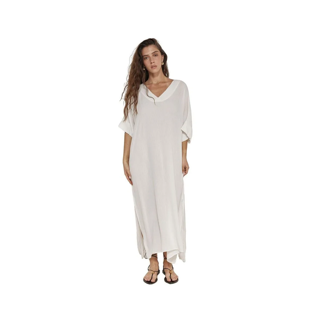 Beach Life Perfect V-Neck Tunic Cover-Up by Gottex