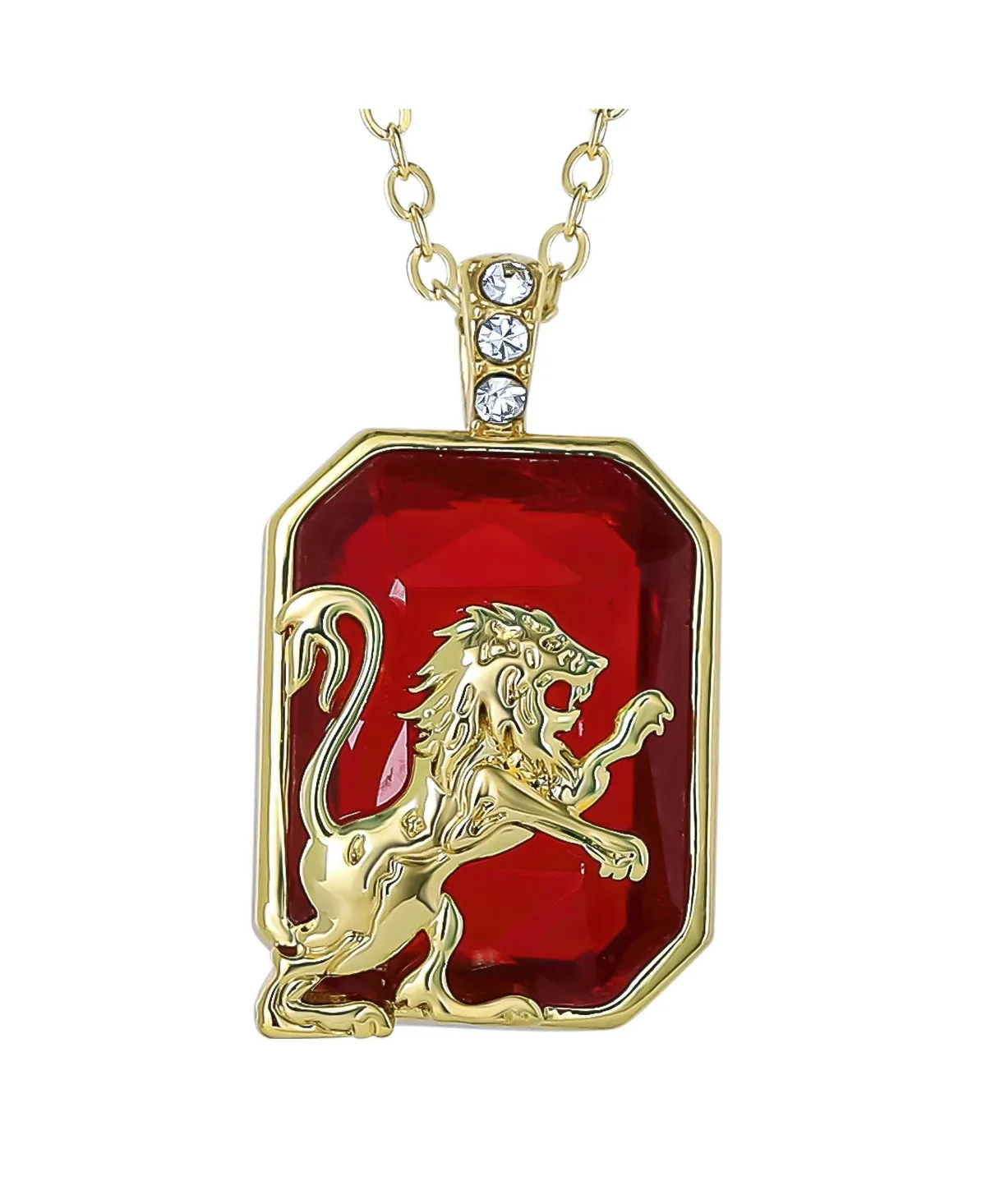 Harry Potter Gryffindor Lion Pendant Necklace Official License, 18+2" by Harry Potter