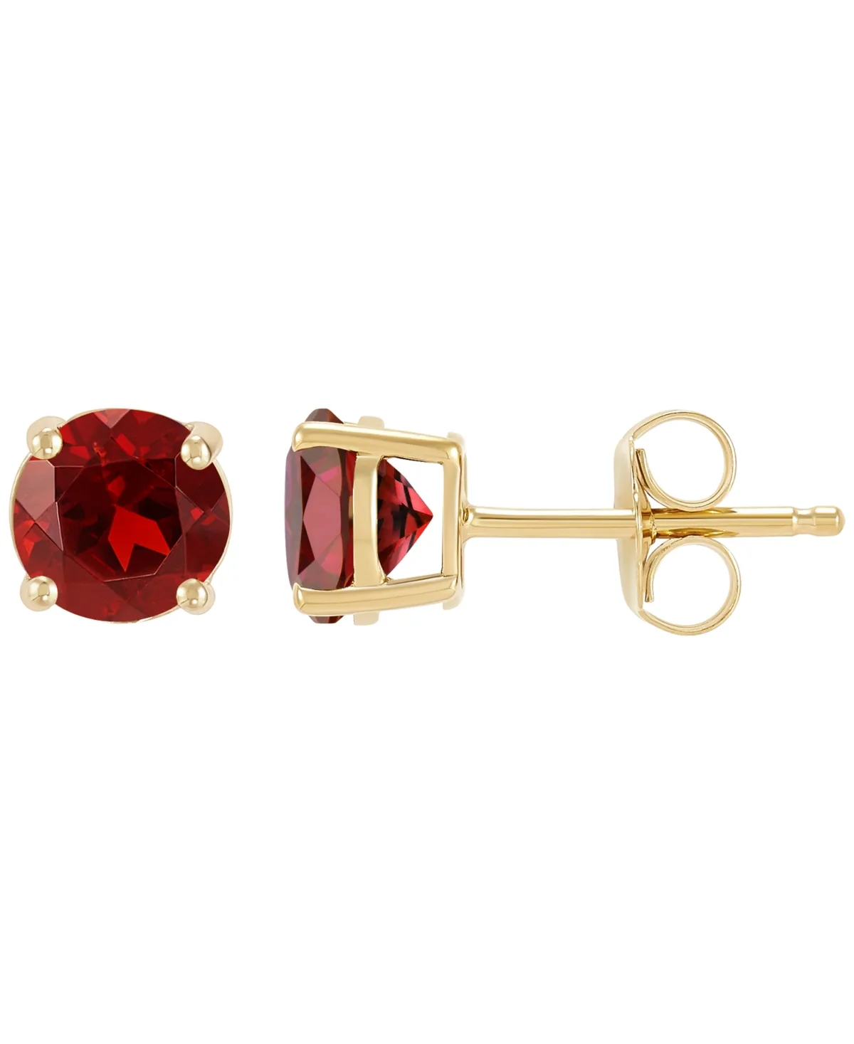 Garnet Stud Earrings (1-1/4 ct. t.w.) in 10K Yellow Gold by Macy's