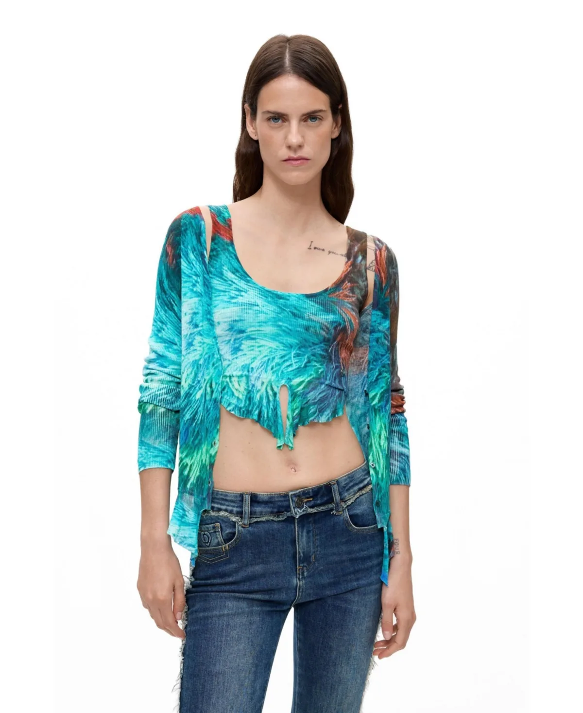 Long Printed Sweater M. C. Lacroix by Desigual
