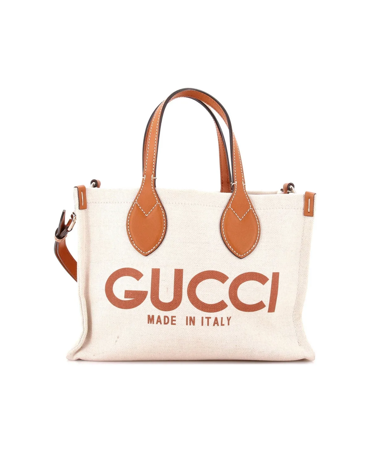 Pre-Owned Gucci Small Logo Shopper Tote Printed Canvas by Gucci