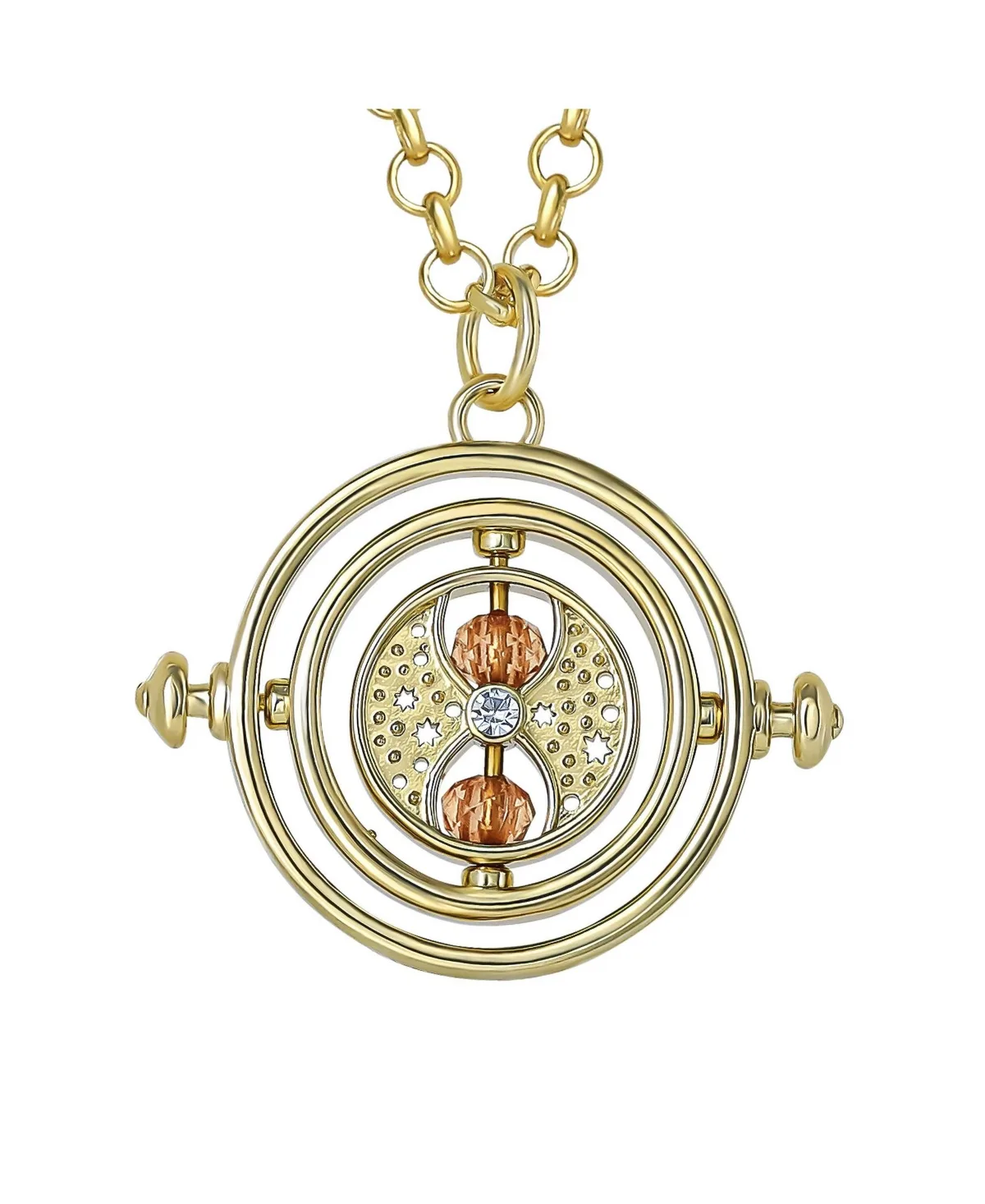 Harry Potter Time Turner Necklace, 18k Gold Flash Plated by Harry Potter