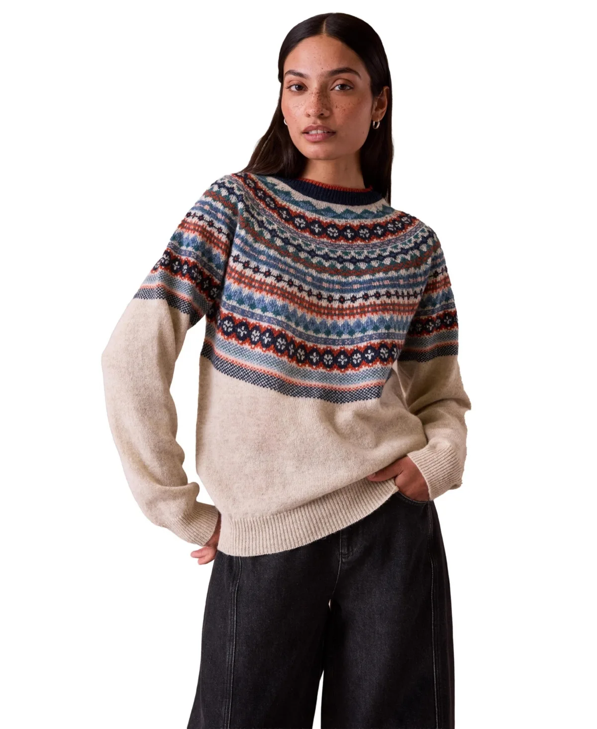 Celtic and Co. Alpine Yoke Fair Isle Sweater by Celtic & Co