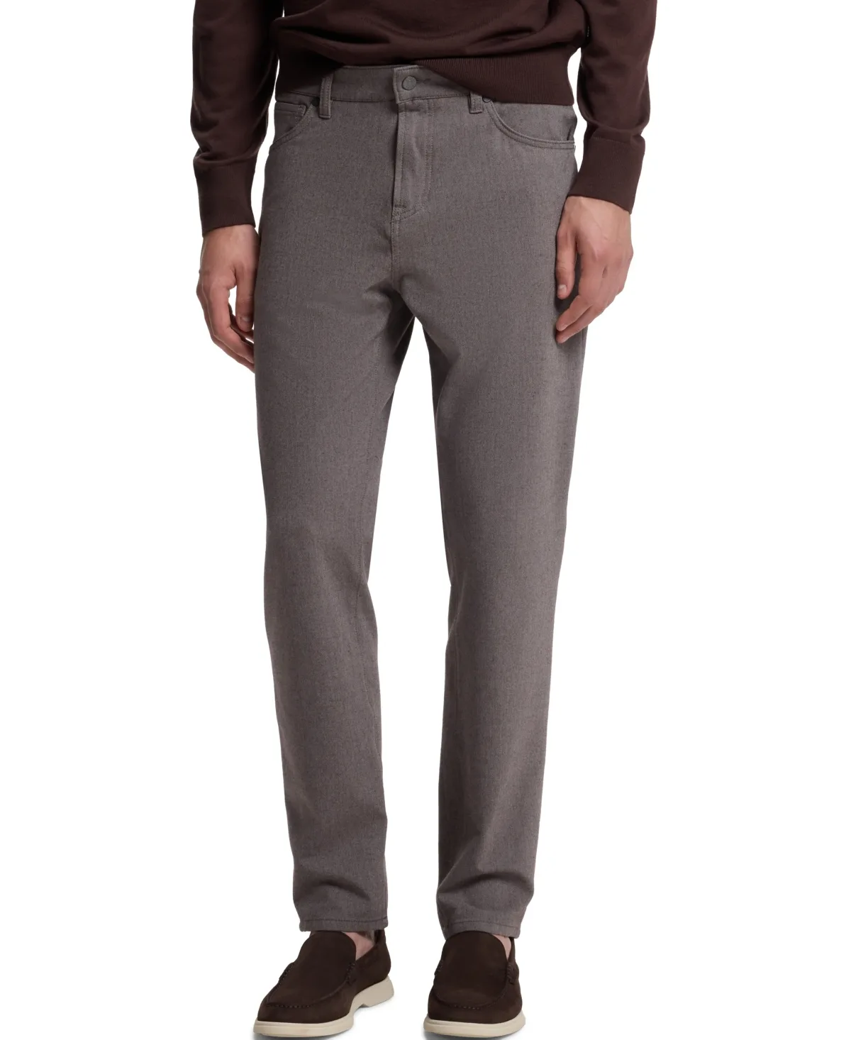 Stretch-Cotton Blend Regular-Fit Pants by Hugo Boss