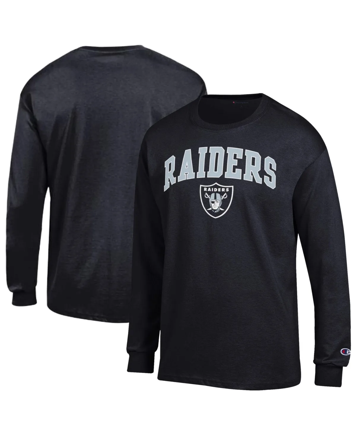 Las Vegas Raiders Arch Over Logo Long Sleeve T-Shirt by Champion