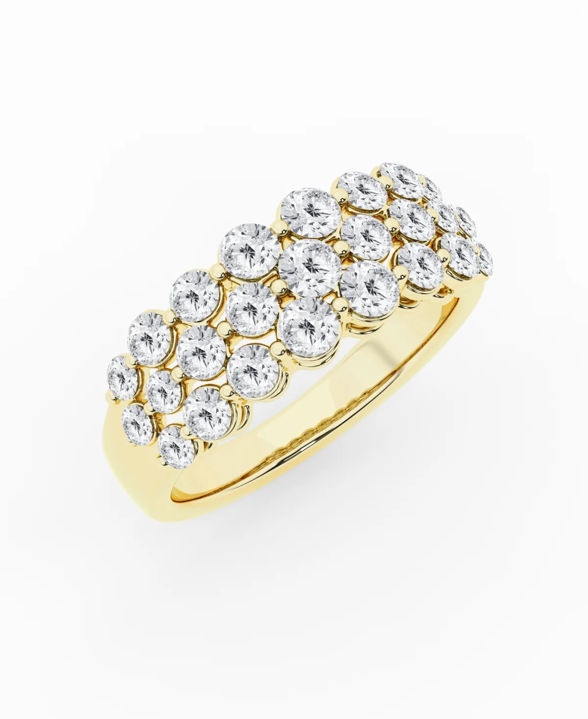 Igi Certified Lab-Grown Diamond Band (1 1/2 ct. t.w.) in 14k Yellow Gold by Badgley Mischka