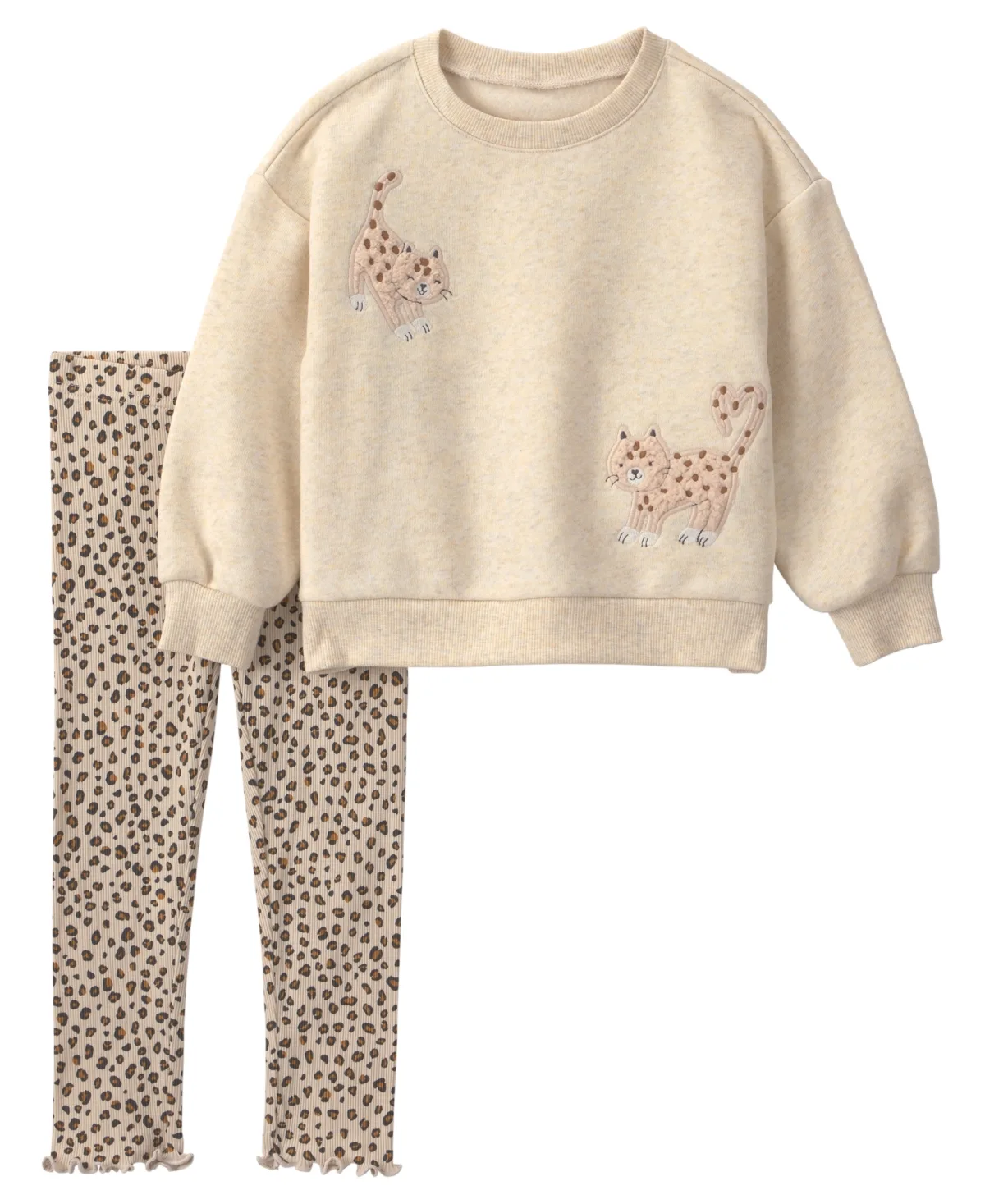 Leopard Print Long-Sleeve Top and Pants, 2-Piece Set by Carter's