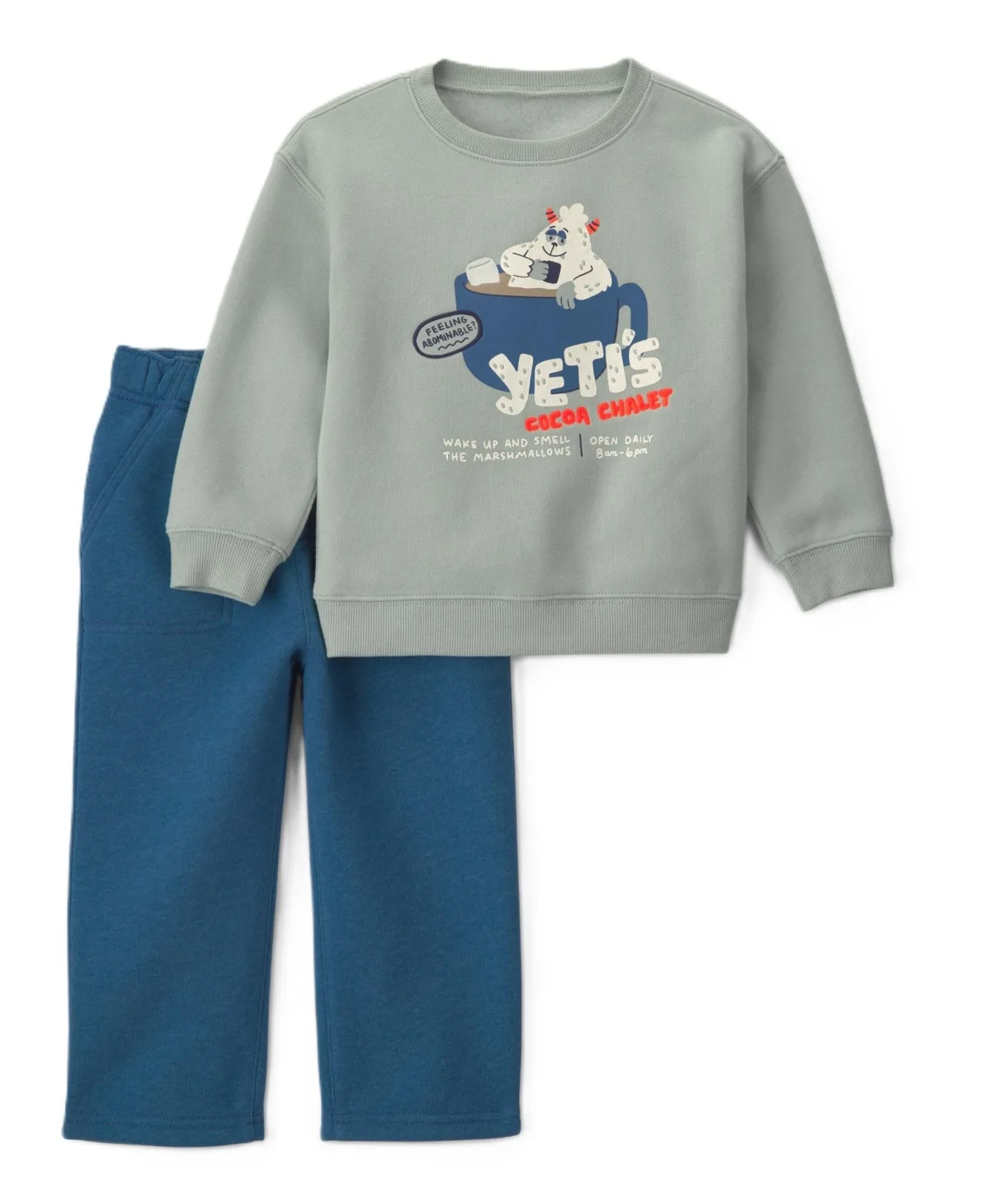 Yeti Graphic Fleece Sweatshirt and Pant, 2-Piece Set by Carter's