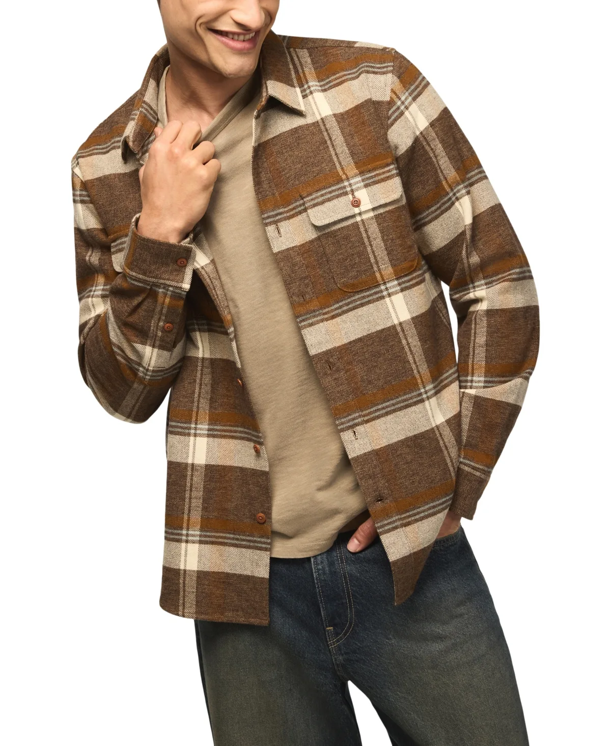 Cloud Soft Plaid Flannel Long Sleeve Shirt