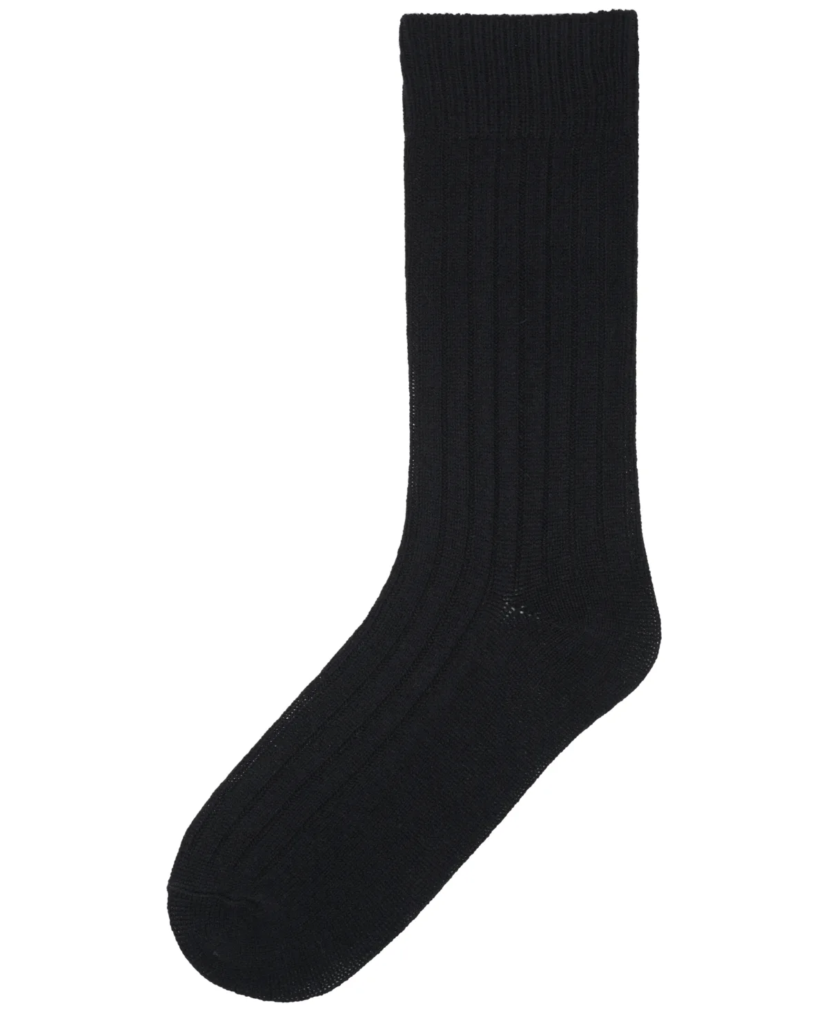 Ribbed Cashmere-Wool Blend Crew Socks by Club Room