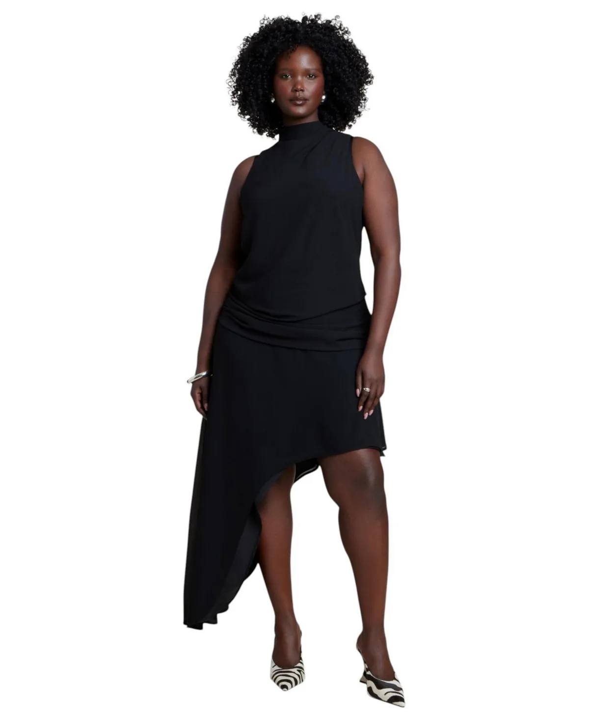 Asym Drape High-Low Dress by Eloquii