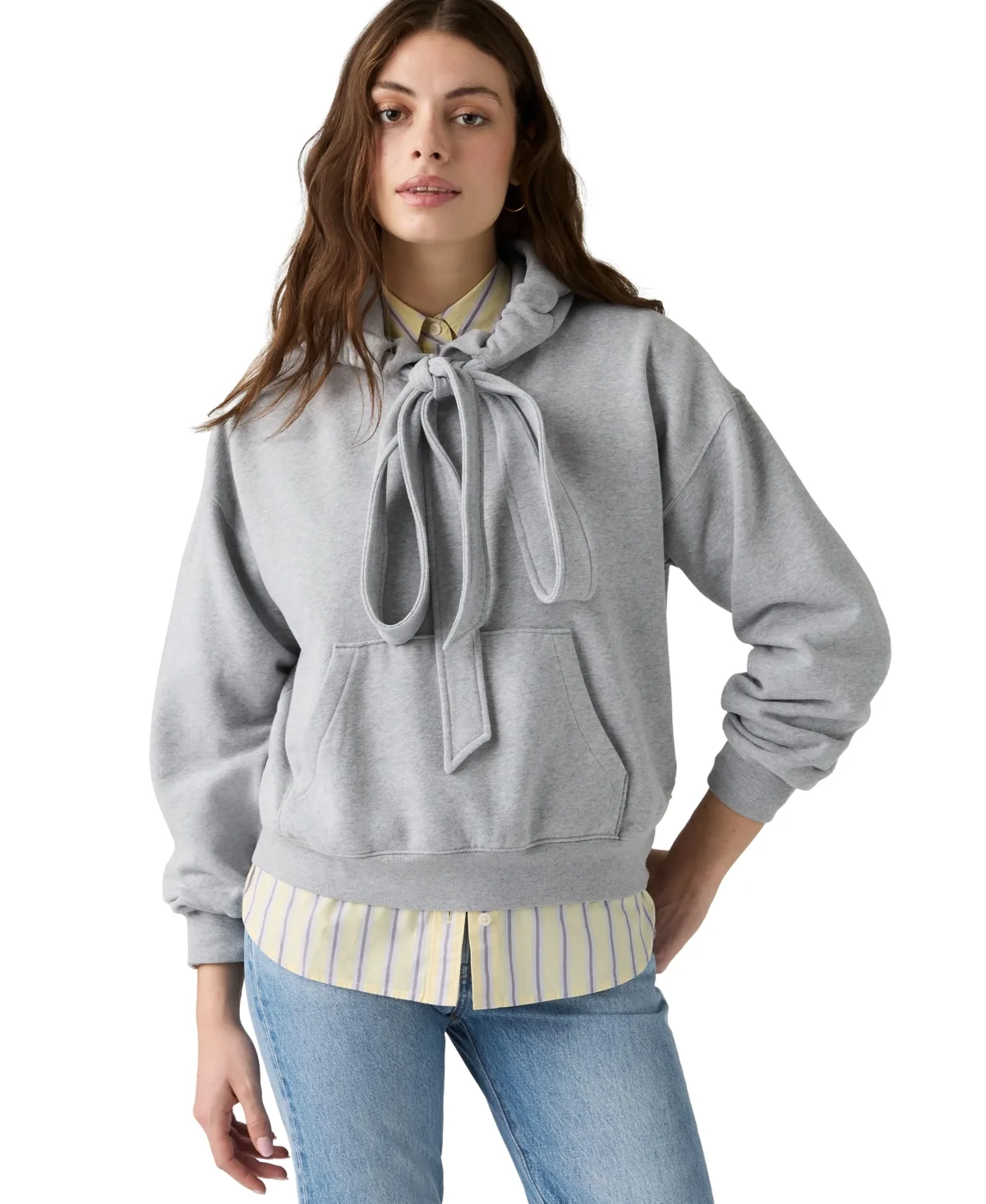Vintage Tied-Up Brushed-Fleece Hoodie by Levi's
