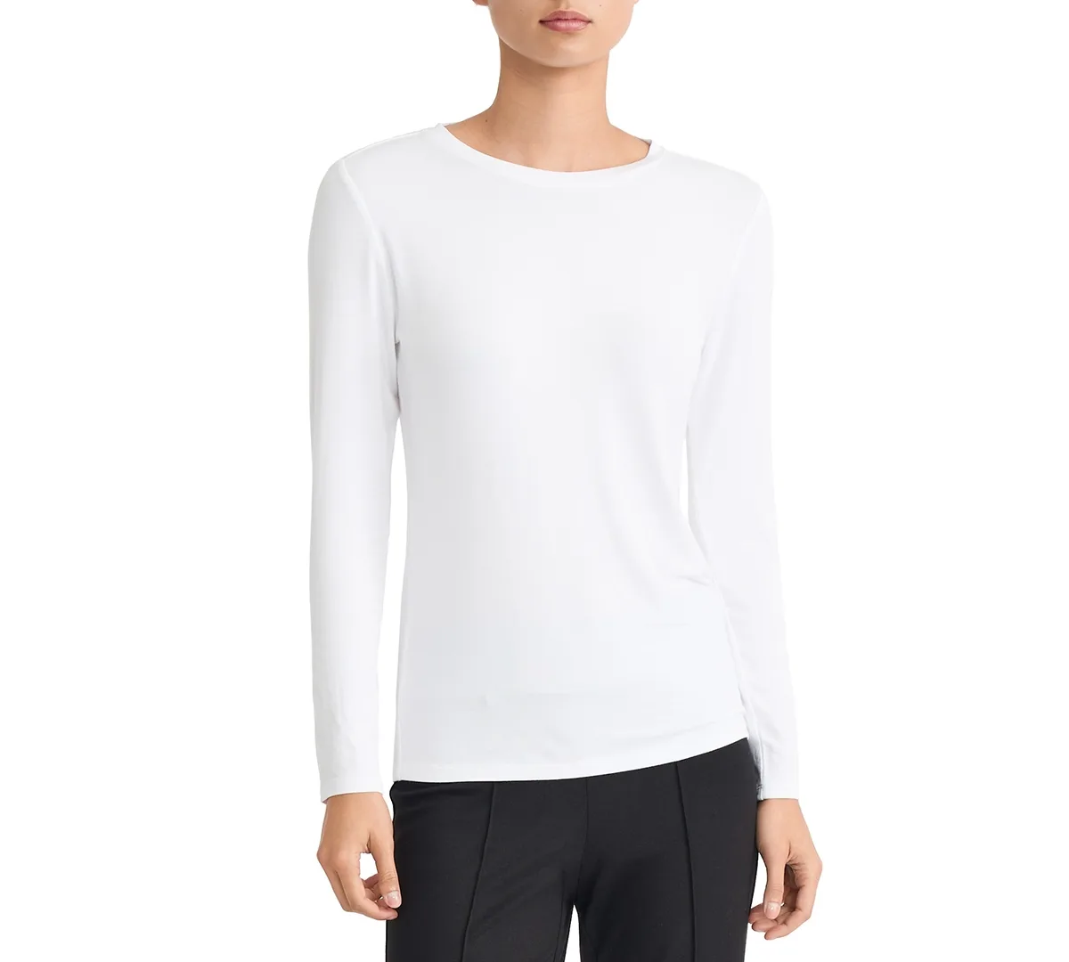 Long-Sleeve Crewneck T-Shirt by Jones New York