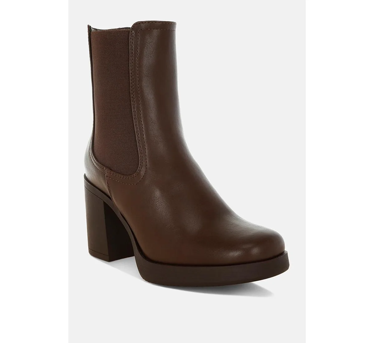 Scuala Faux Leather Chelsea Boots by London Rag