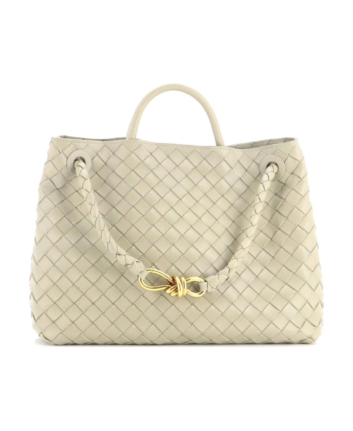 Pre-Owned Bottega Veneta Medium Andiamo Top Handle Bag Intrecciato Nappa