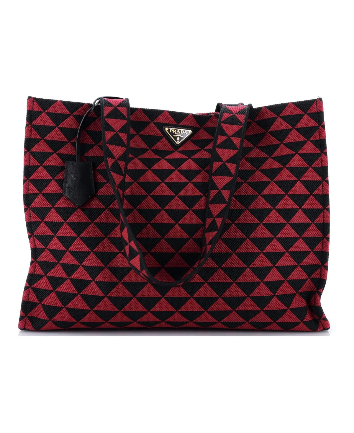 Pre-Owned Prada Horizontal Symbole Shopper Tote Jacquard