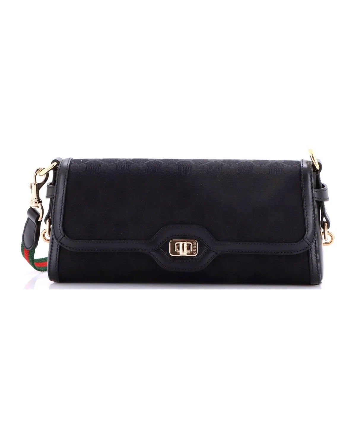 Pre-Owned Small Luce Shoulder Bag GG Canvas with Leather by Gucci