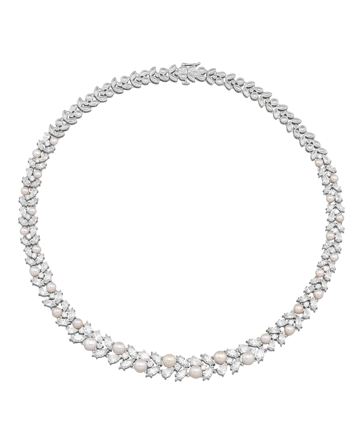 Cultured Freshwater Pearl Necklace in Sterling Silver