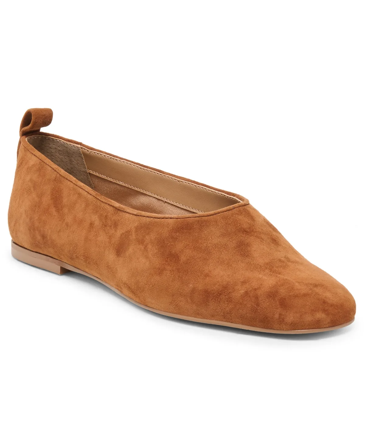 Kory Square Toe Flats - Rust Suede by Dolce Vita