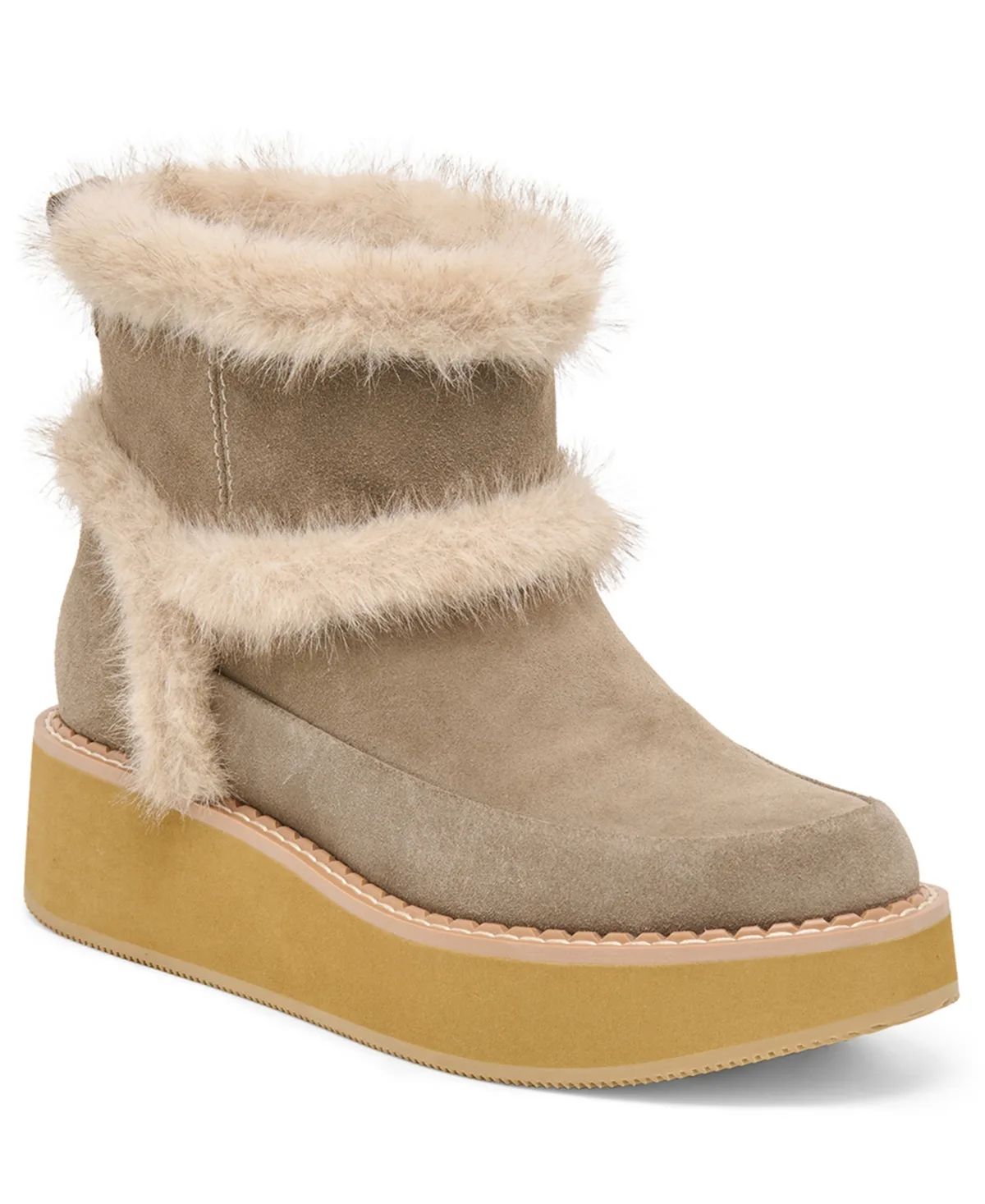 Pixie Plush H2O Cold Weather Suede Boots - Olive Suede by Dolce Vita