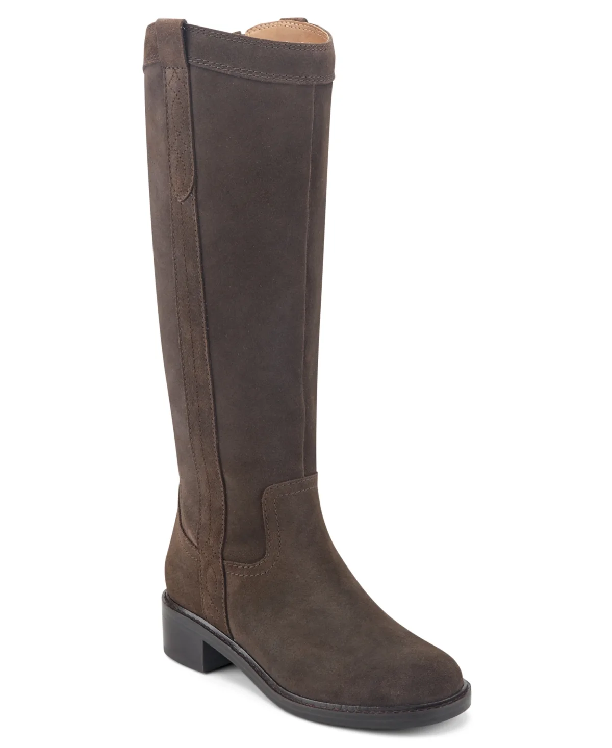 Derran Riding Arch Support Knee High Boots - Java Suede by Earth