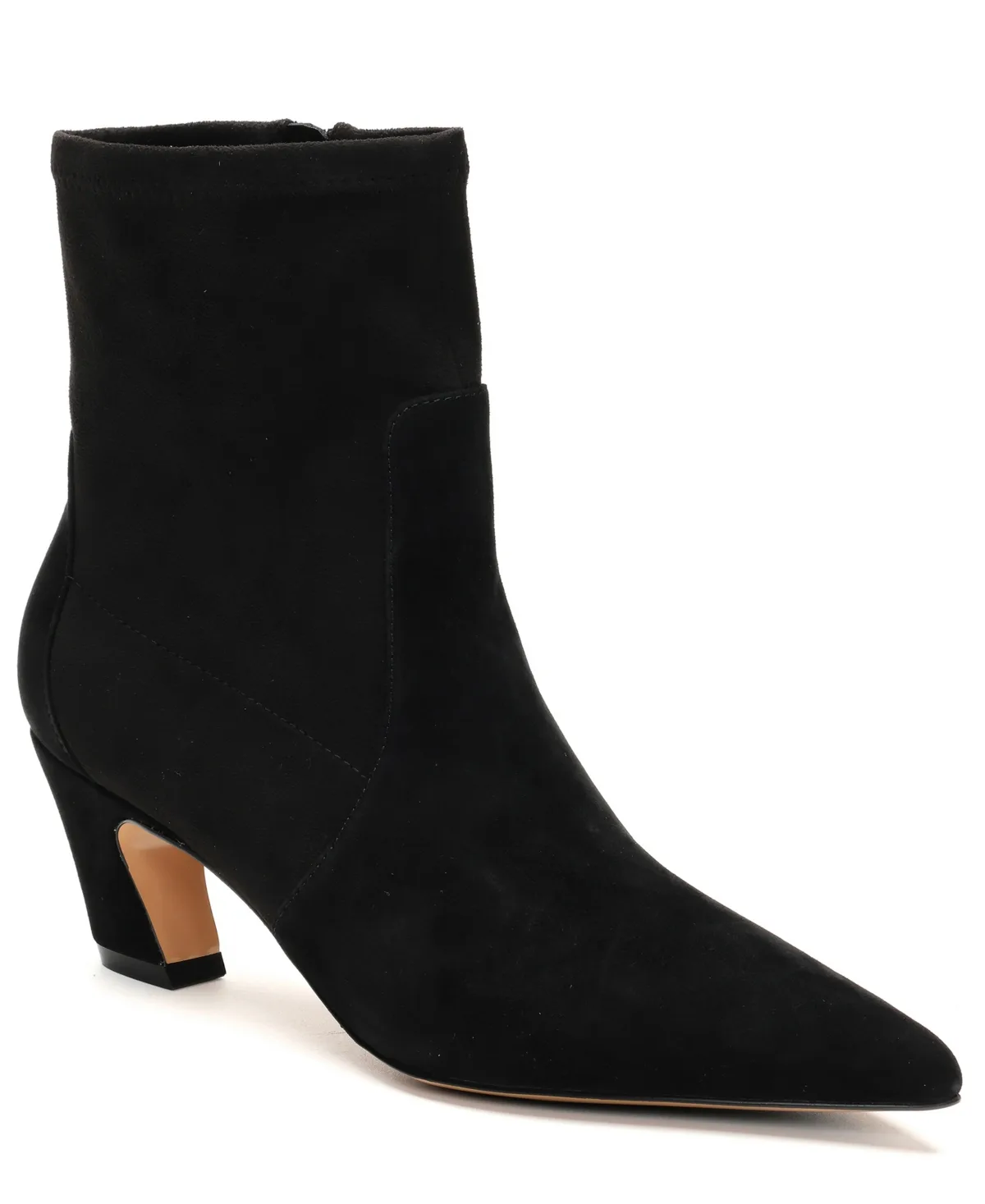 Odelle Pointed Toe Ankle Booties - Black Suede by Kenneth Cole