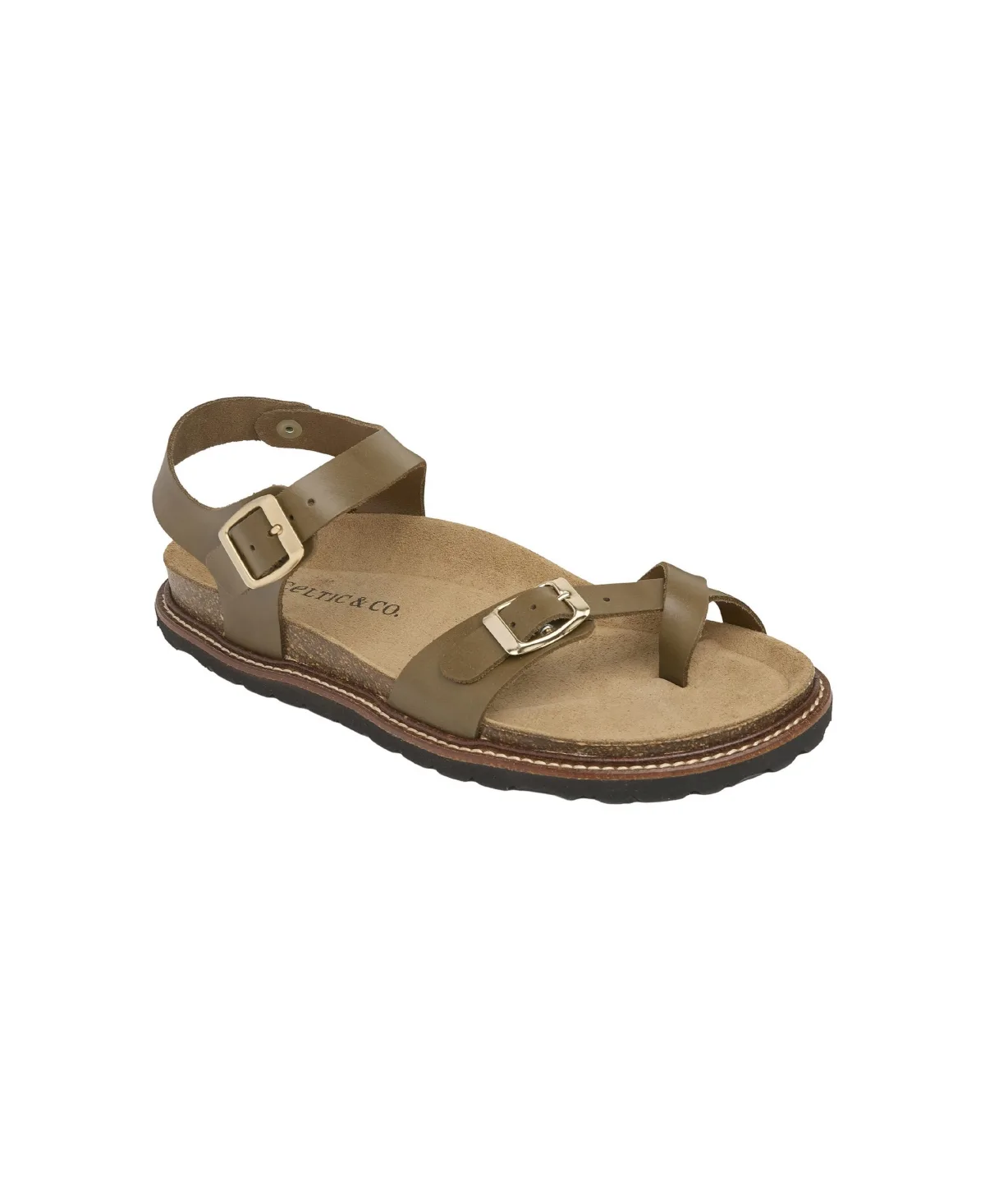 Contoured Leather Clog Mule Sandals by Celtic & Co