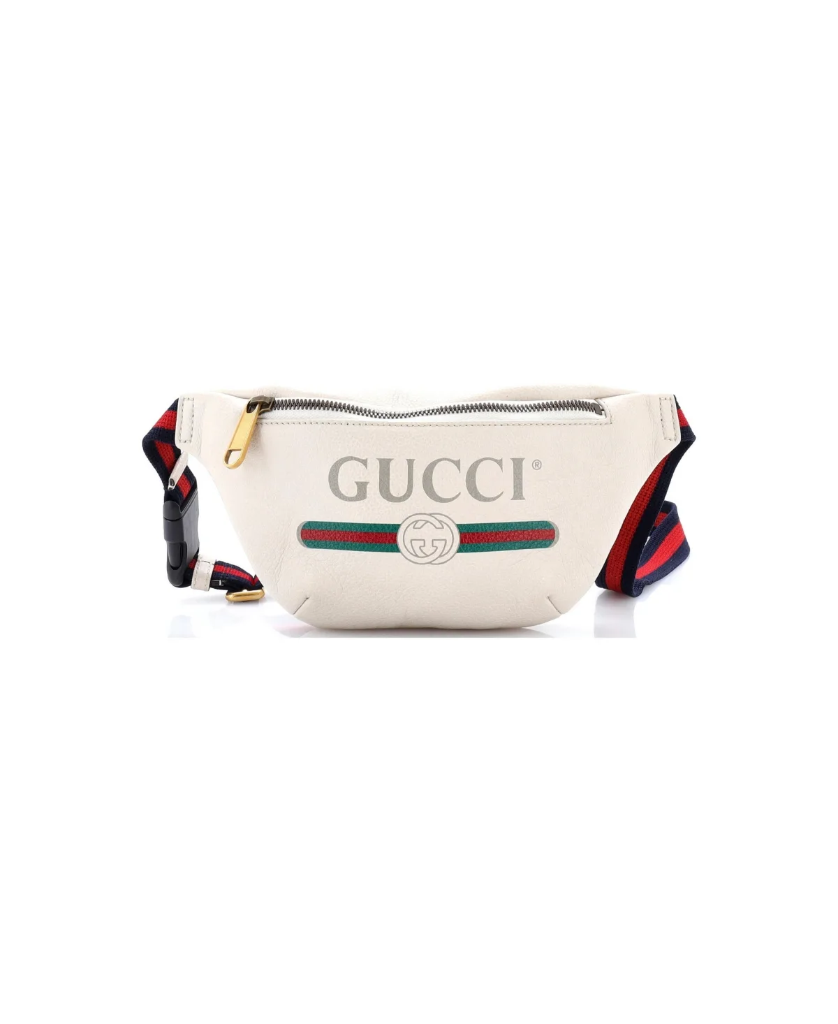 Pre-Owned Gucci Small Logo Belt Bag Printed Leather by Gucci
