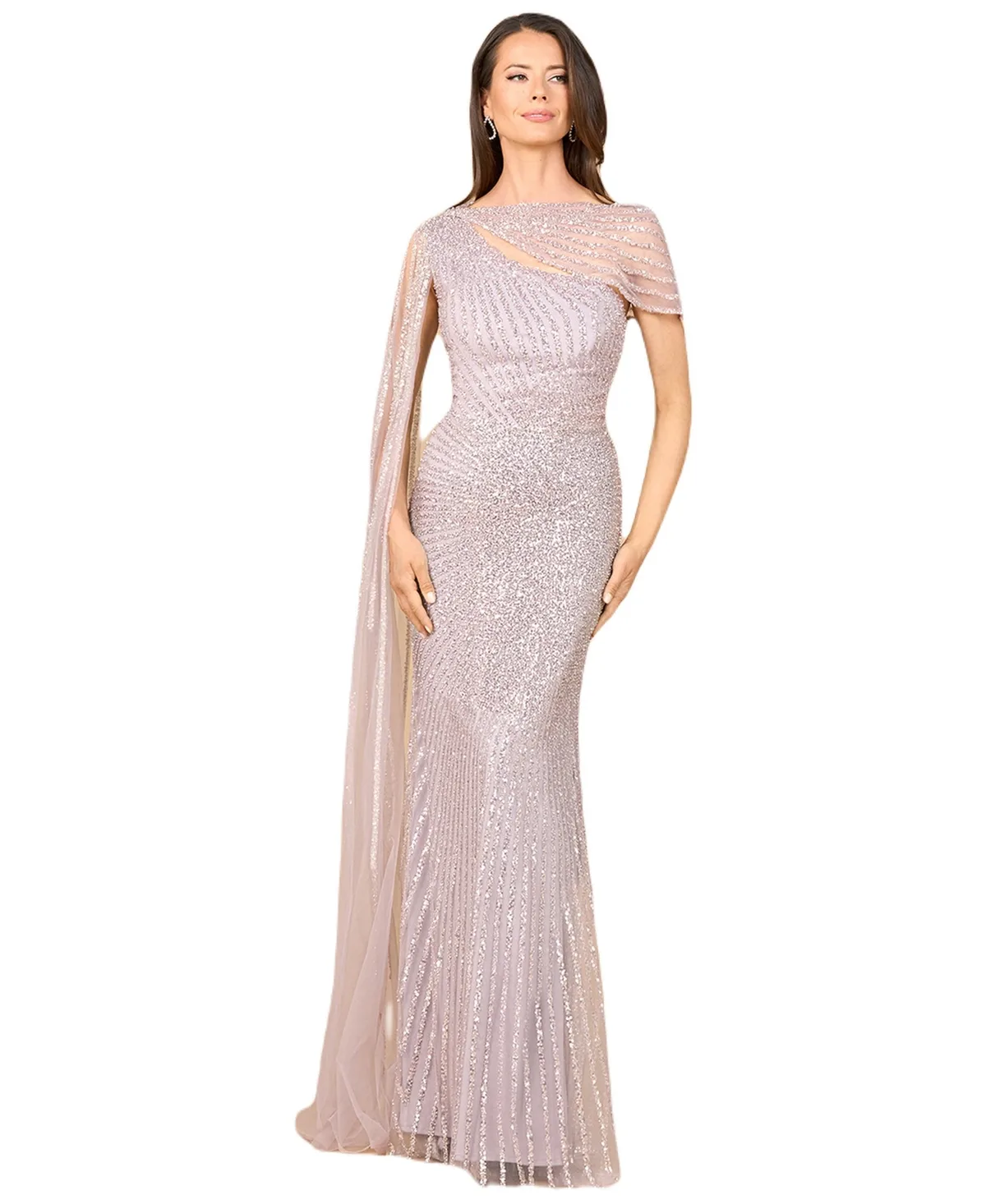 One Shoulder Fitted Gown