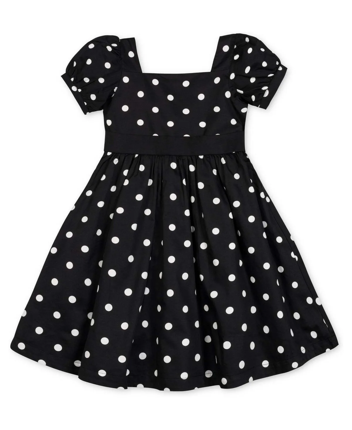 Square-Neck Puff-Sleeve Fit & Flare Dress by Hope & Henry