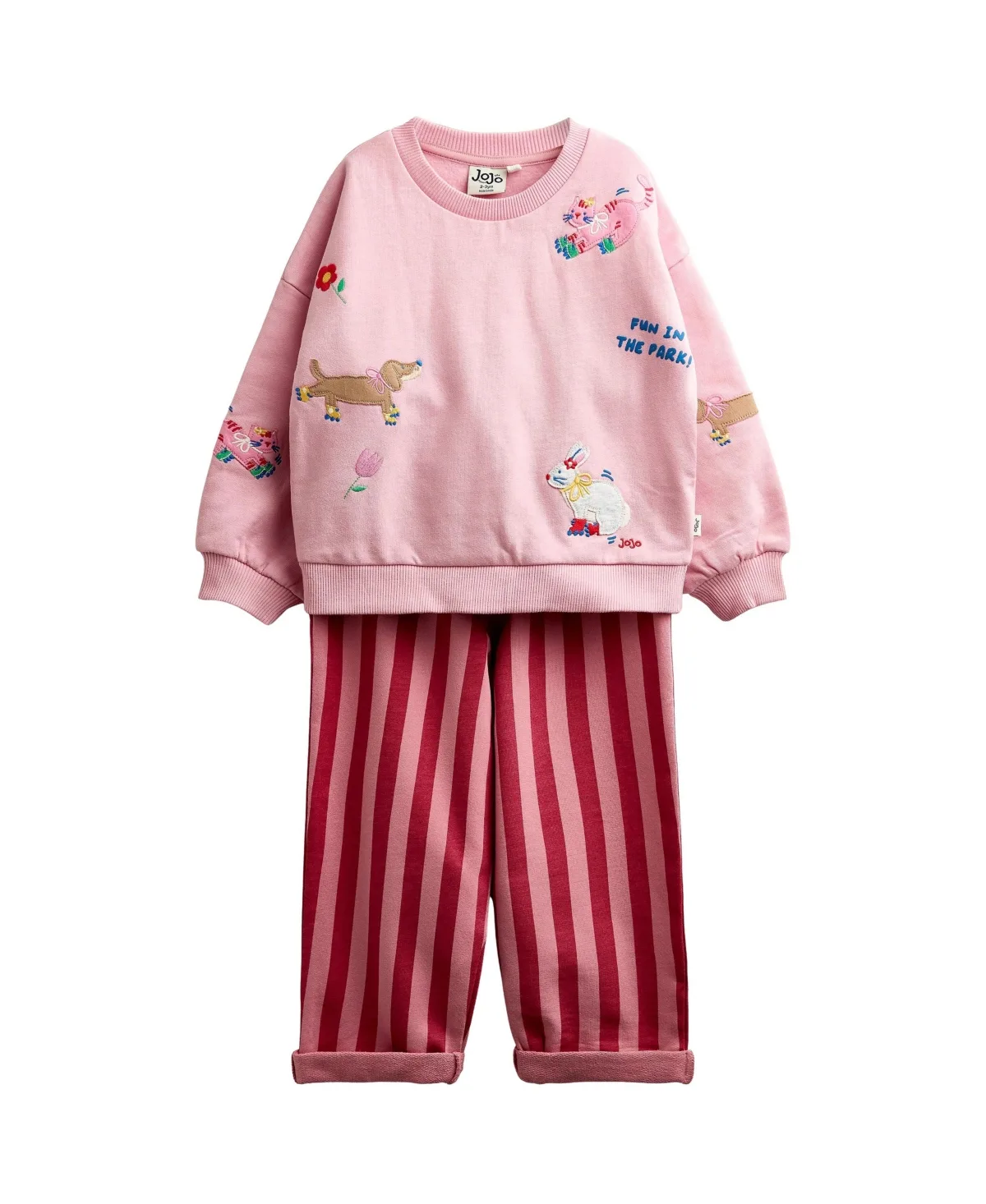 JoJo Maman Bebe Sweatshirt and Trouser Outfit Set by bebe