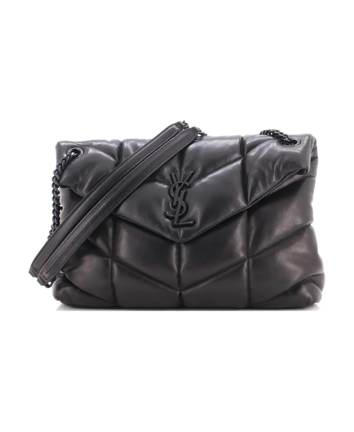 Pre-Owned Saint Laurent Medium Loulou Puffer Shoulder Bag Quilted Leather by Saint Laurent