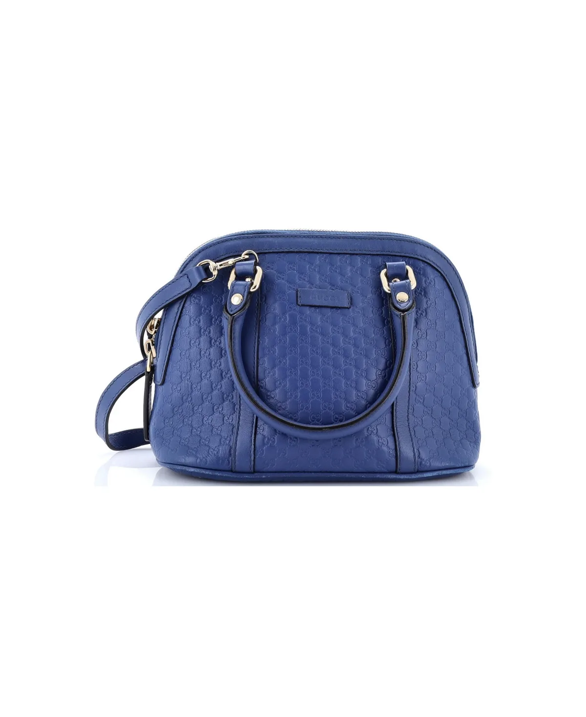 Pre-Owned Gucci Mini Convertible Dome Satchel Microguccissima Leather by Gucci