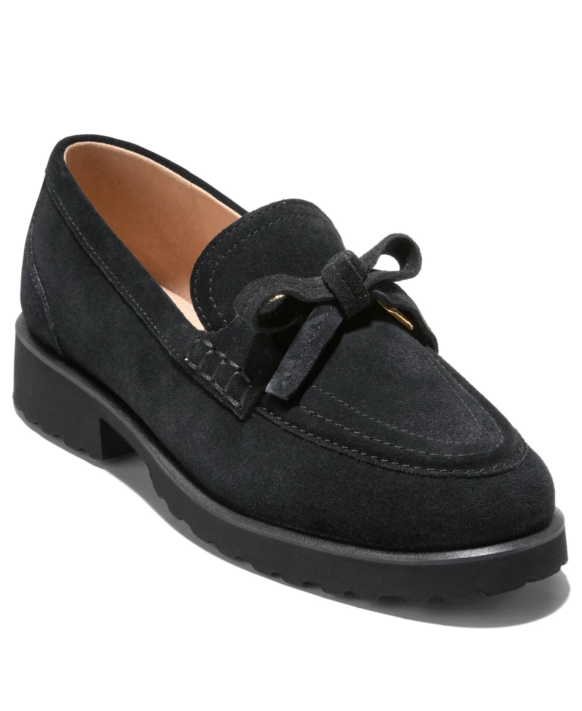Gwendolyn Bow Slip-On Loafers - Suede by COLE HAAN
