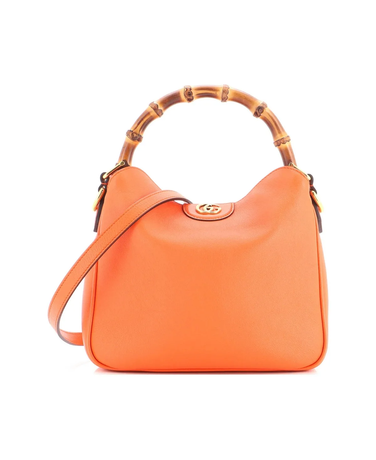 Pre-Owned Gucci Small Diana Nm Bamboo Shoulder Bag Leather by Gucci