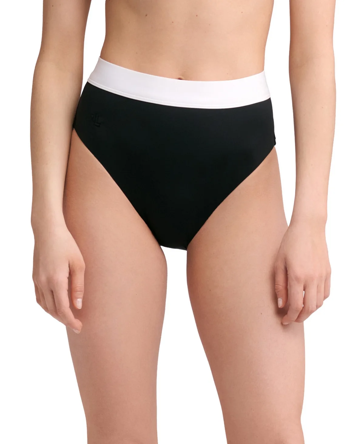 Lauren Ralph Lauren Banded High-Waist Hipster Bikini Bottom by Ralph Lauren