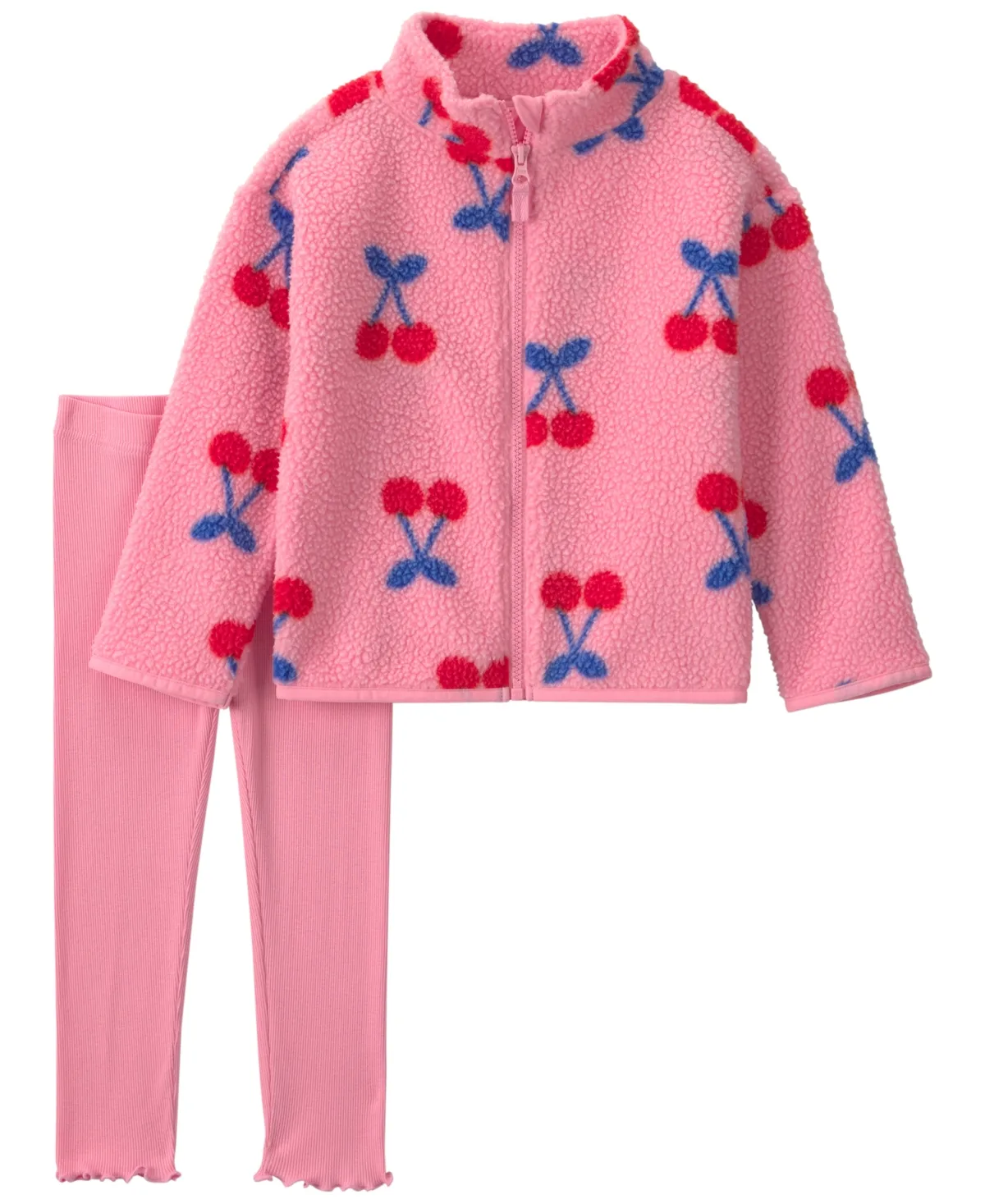 Cherry Fleece Long-Sleeve Jacket and Pants, 2-Piece Set by Carter's