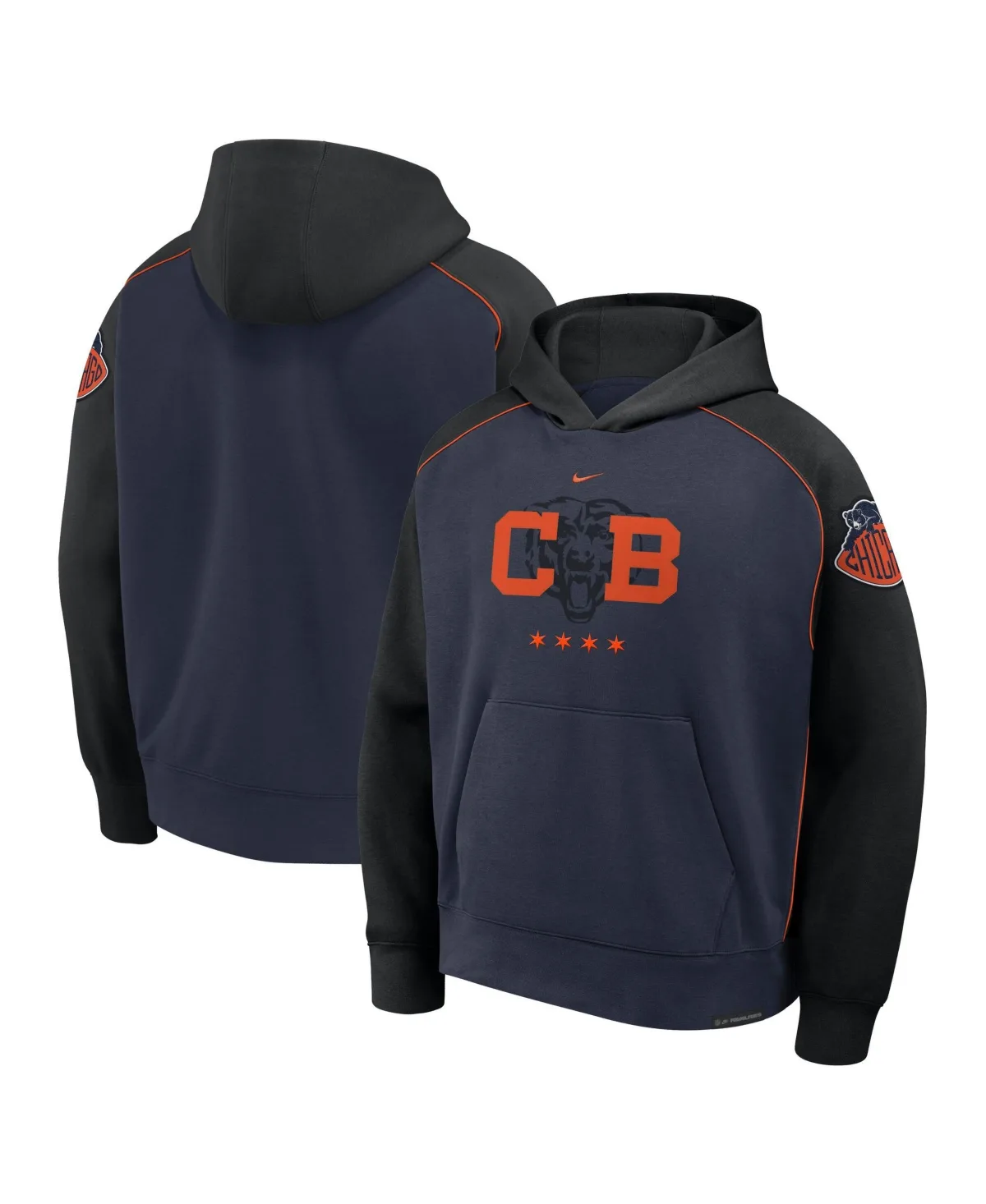 Navy/ Black Chicago Bears 2026 Rivalries Collection Air Pullover Hoodie by Nike