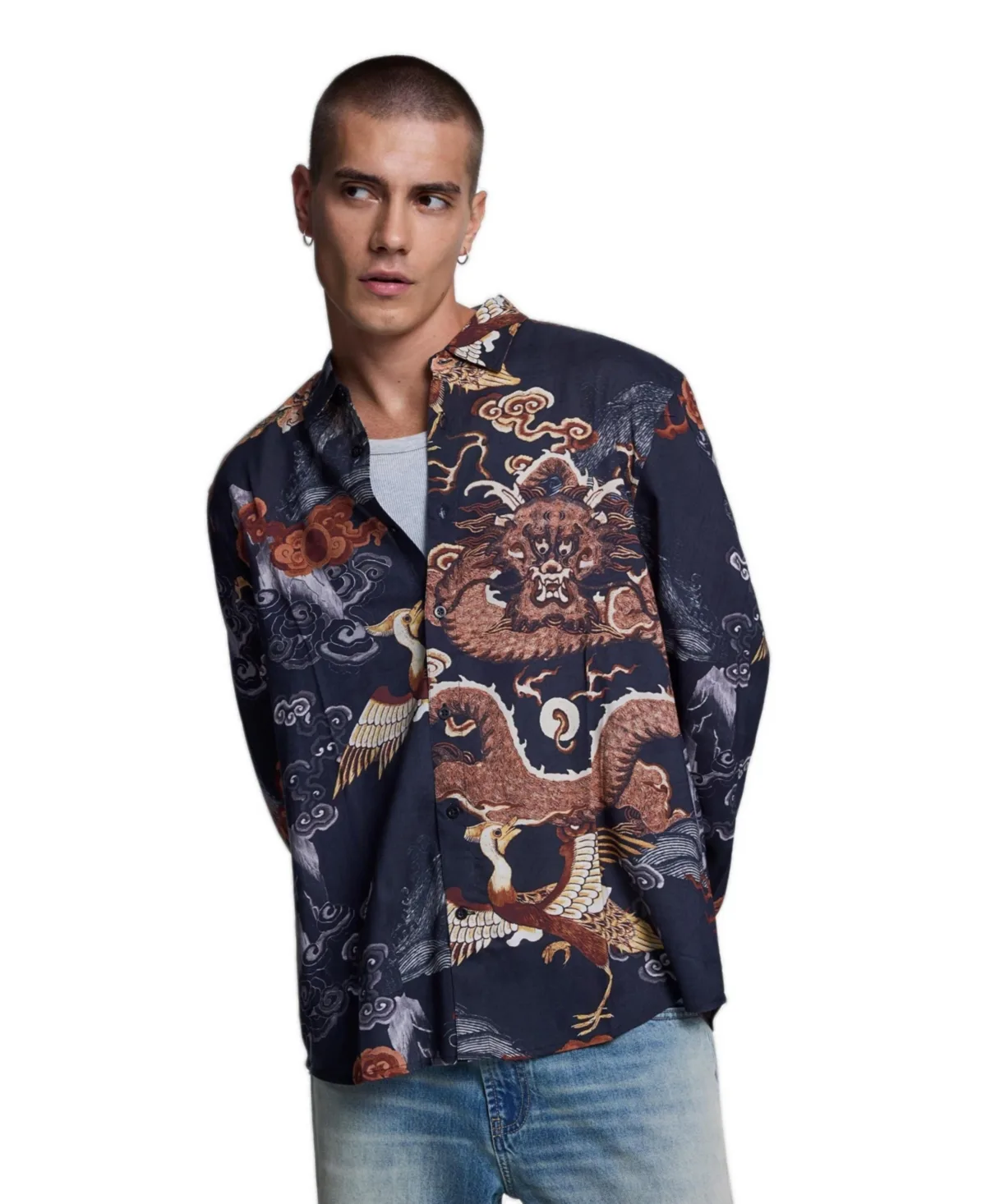 Printed Long-Sleeve Shirt by Desigual