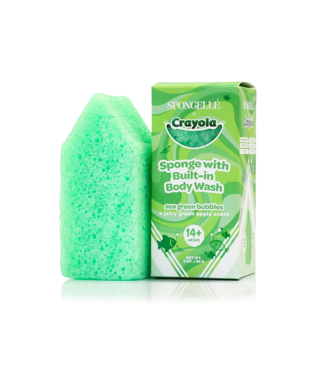 Crayola Body Wash Infused Buffer - Sea Bubbles by Spongelle