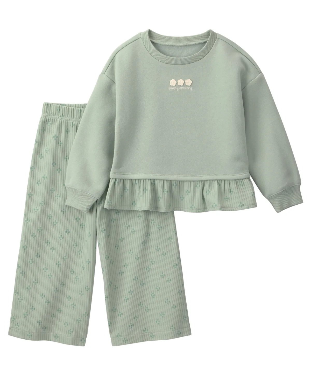 Floral Fleece Long-Sleeve Top and Pants, 2-Piece Set by Carter's