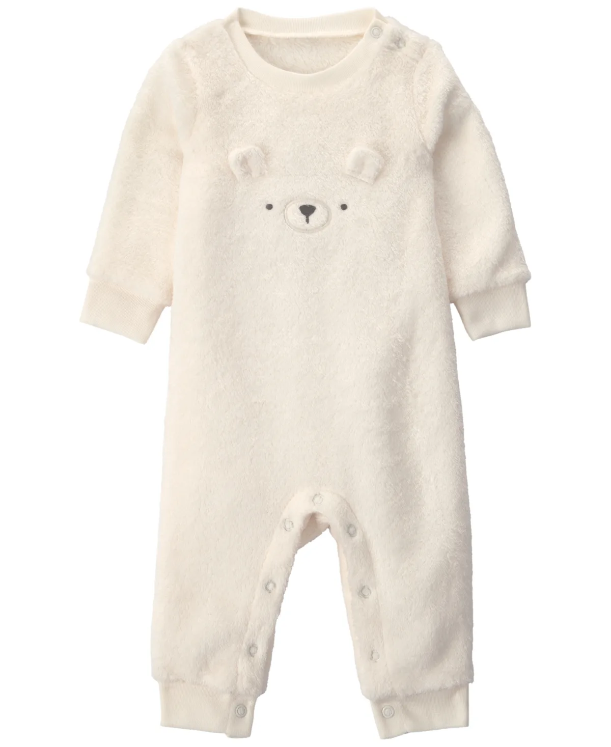 Long-Sleeve Bear Velboa Jumpsuit by Carter's
