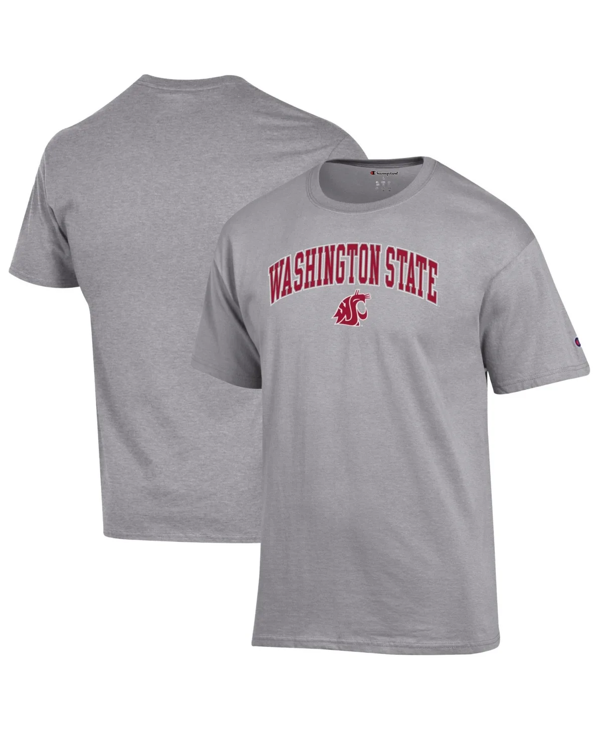 Crimson Washington State Cougars Arch Over Logo T-Shirt