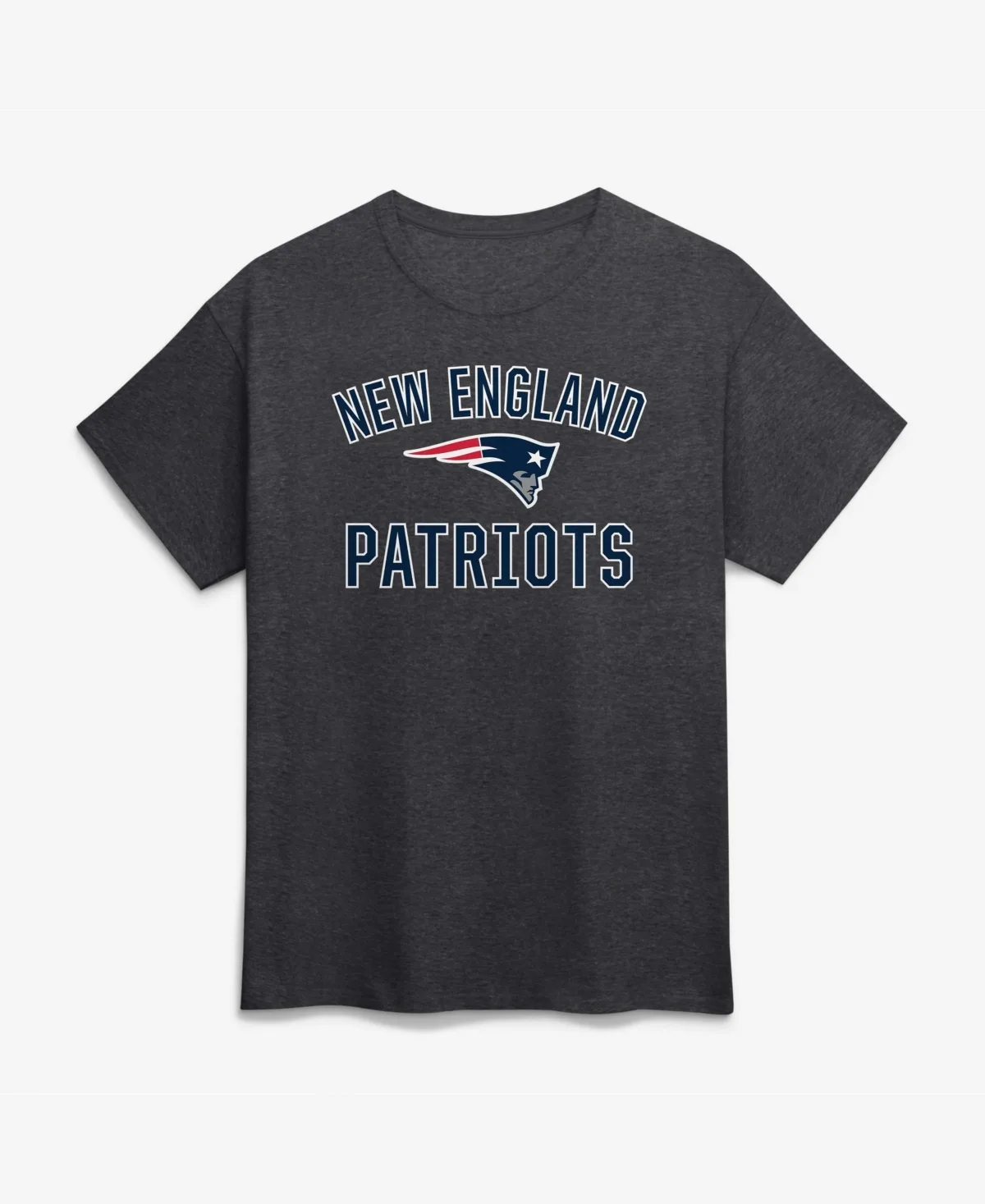 New England Patriots Arch Victory Graphic Crew Neck T-Shirt by Logo Athletic