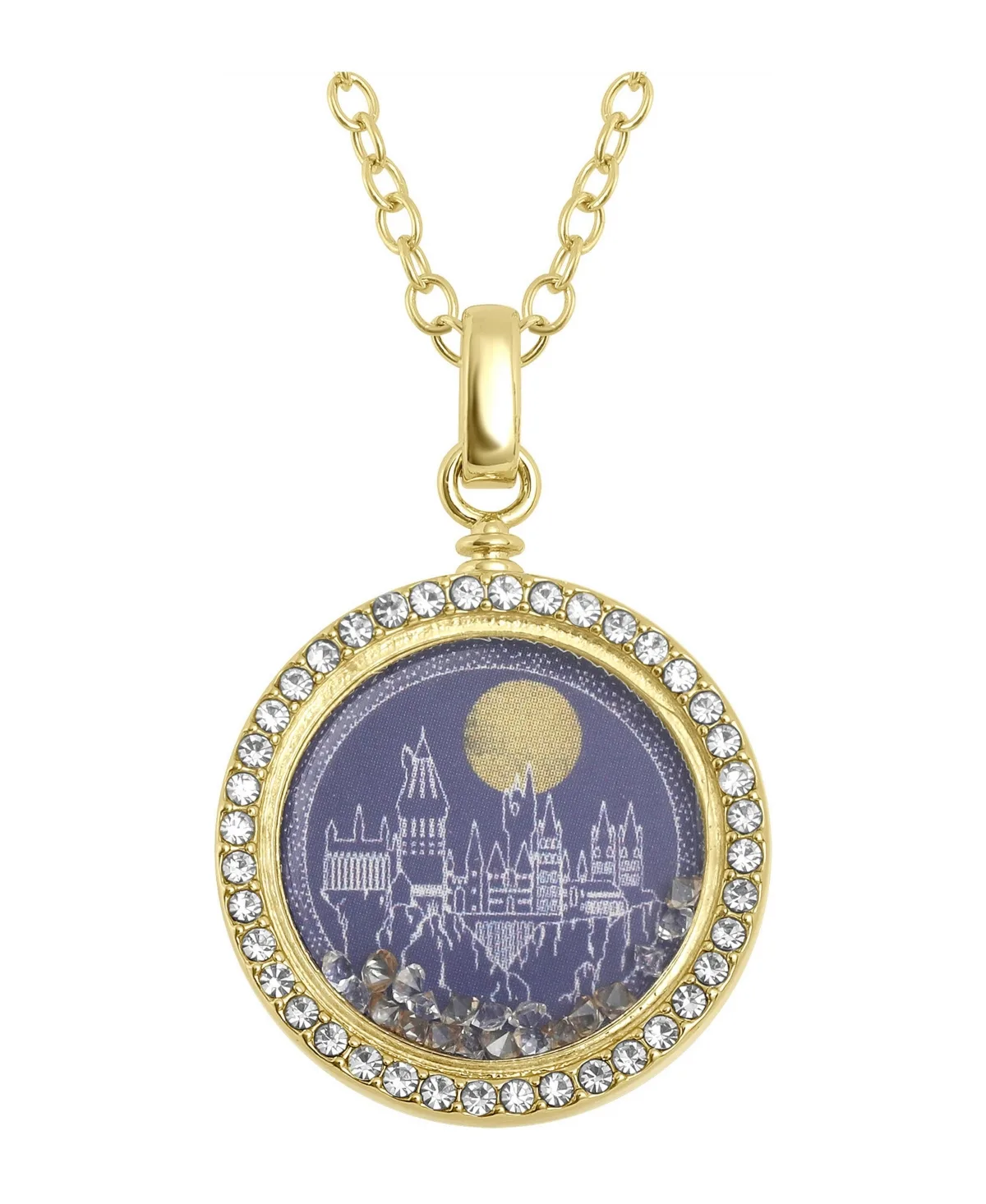 Hogwarts Castle Shaker Pendant Necklace, 16+2 by Harry Potter