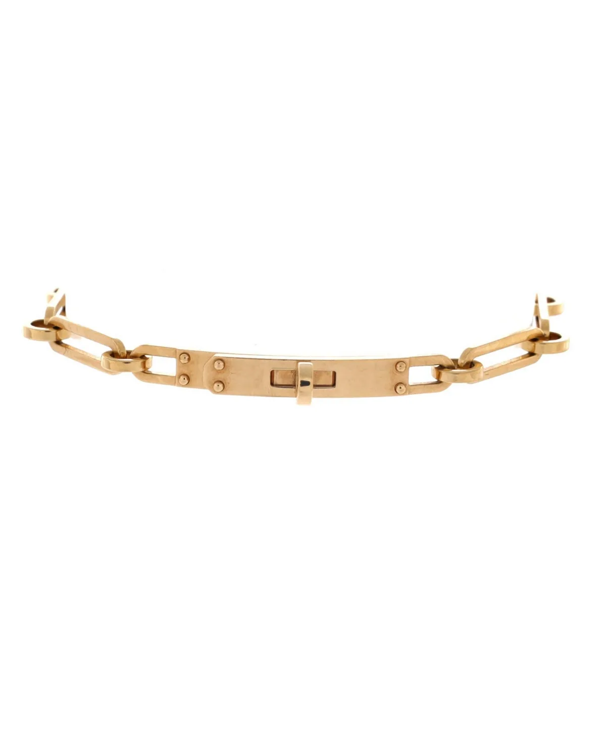 Pre-Owned Hermès Kelly Chaine Bracelet - 18k Yellow Gold by Hermes