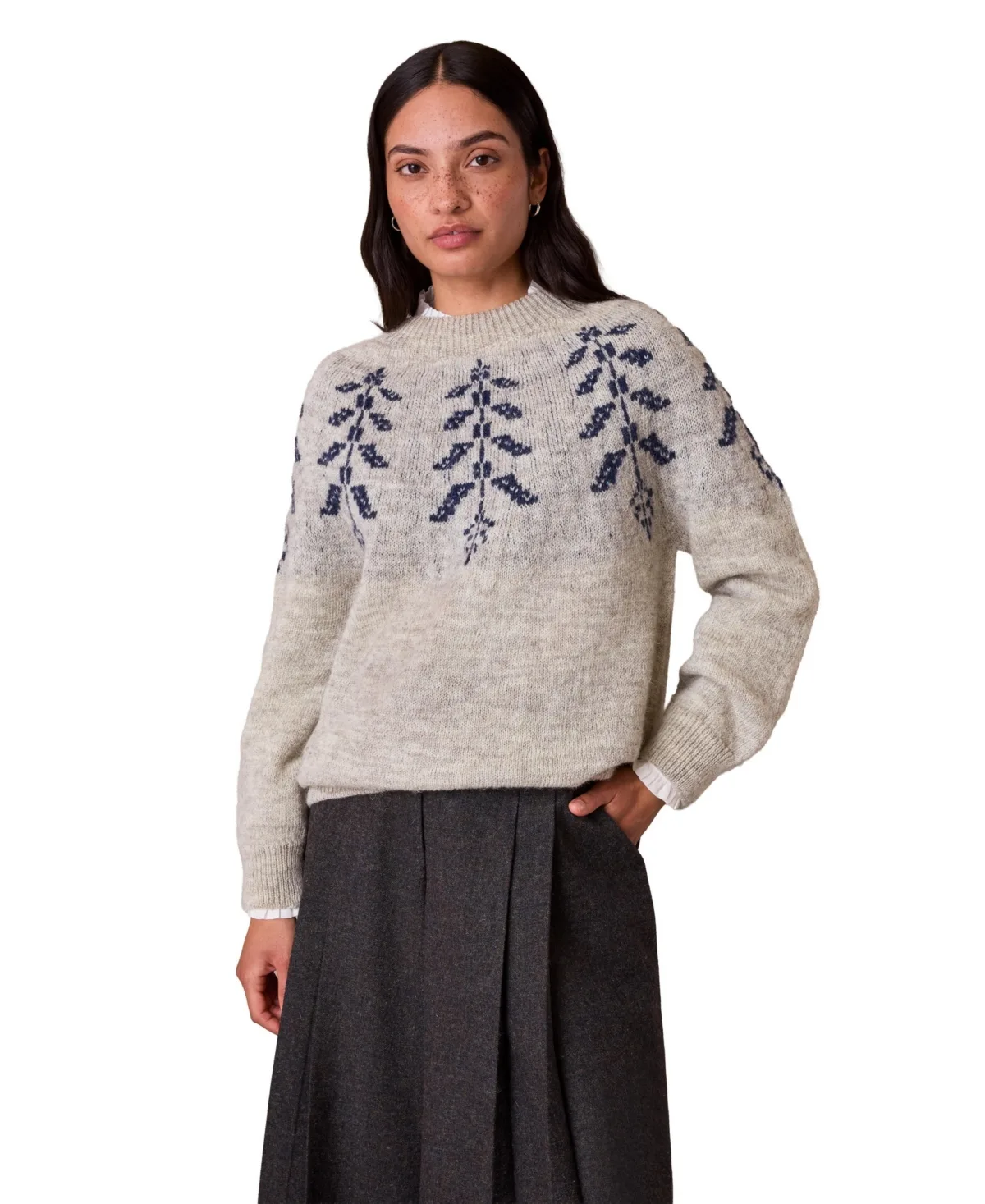 Fair Isle Crewneck British-Wool Sweater by Celtic & Co