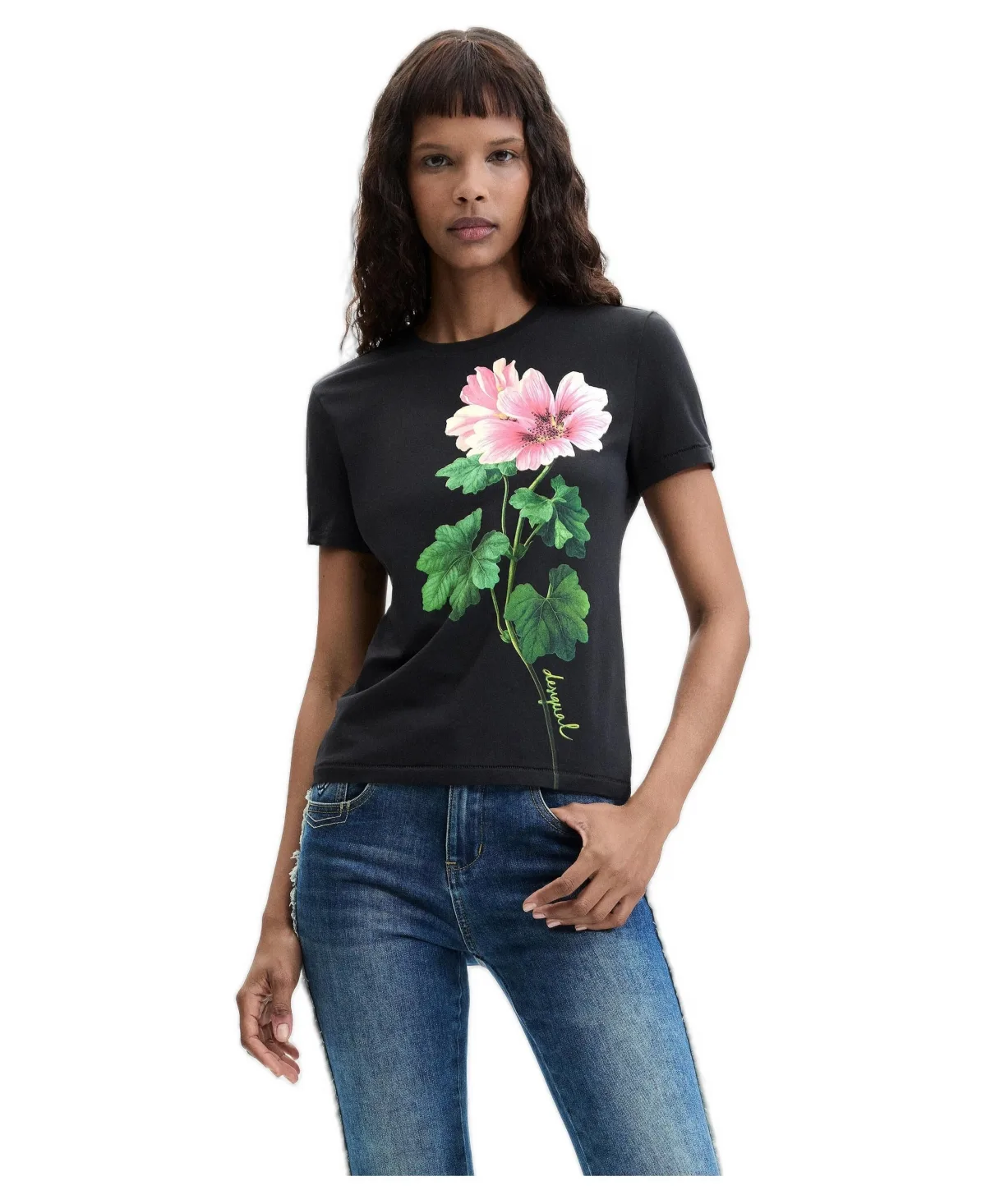 Floral Printed T-Shirt by Desigual