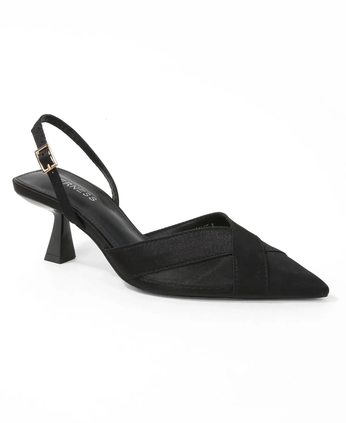Hailee Mesh and Satin Special Occasion Slingback Pumps by Berness