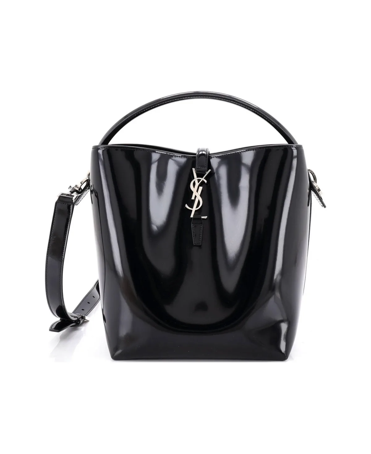 Pre-Owned Le 37 Bucket Bag Patent by Saint Laurent